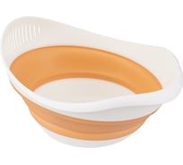 Миска-дуршлаг Phibo 2в1 СКЛАДНАЯ ZOOM 3,9л, Оранжевый 435204908