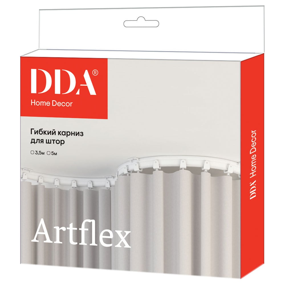 Карниз для штор DDA ArtFlex PVC гибкий белый 3.5 м 59881 - выгодная ...