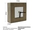 Настольные часы Vilart квадратные, размер 11x5x11 см, бетон 18-304 3