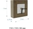Настольные часы Vilart квадратные, размер 11x5x11 см, бетон 18-304 4