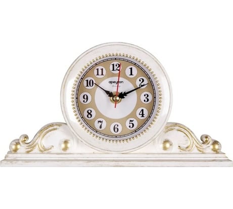 Настольные часы Apeyron цвет корпуса белый с золотом PLT211308