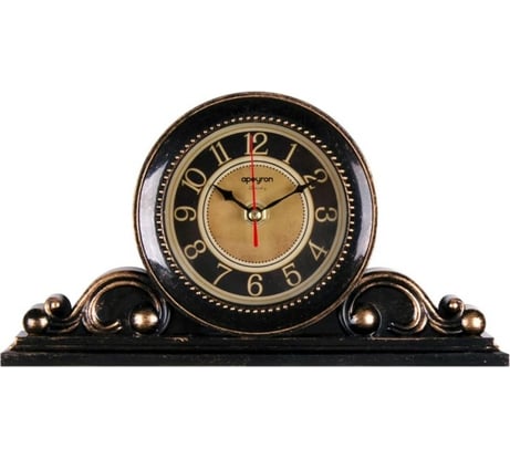 Настольные часы Apeyron цвет корпуса черный с медью PLT211307