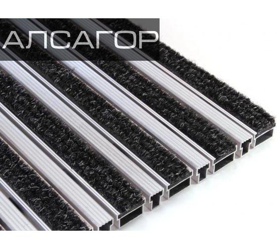 Грязезащитная придверная решетка Алсагор АЛСА текстиль+скребок 1200 х 800 мм A111022 1