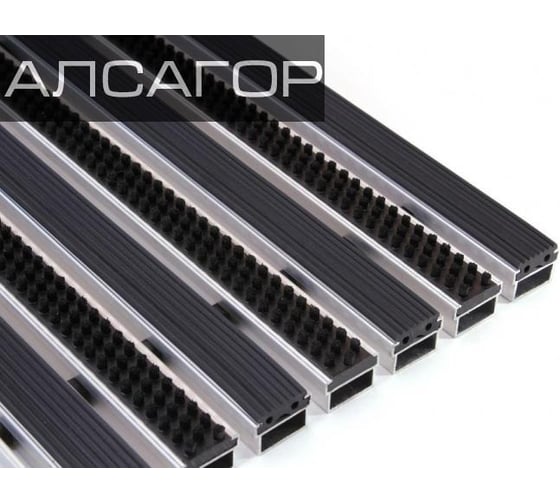 Грязезащитная придверная решетка Алсагор АЛСА щетка+резина, 700 х 500 мм A110067 1