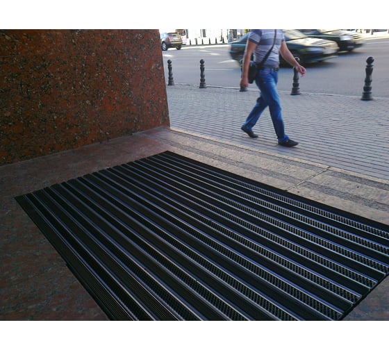 Грязезащитная придверная решетка Алсагор АЛСА щетка+резина, 1200 х 800 мм A110062