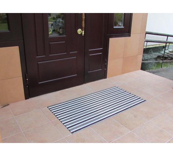 Грязезащитная придверная решетка Алсагор АЛСА щетка+резина+скребок 1500 х 1000 мм А111065
