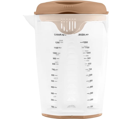 Емкость для блендера мерная PLAST TEAM Stockholm, 1,5 л, шоколадный мокко 270495 1