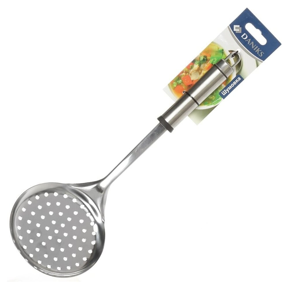 Кух инстр Шумовка Стандарт нерж с мет. ручкой YW-KT006B-4/D-006
