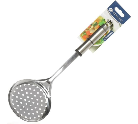 Шумовка DANIKS Стандарт нержавеющая сталь, навеска, YW-KT006B-4/D-006 222823 1