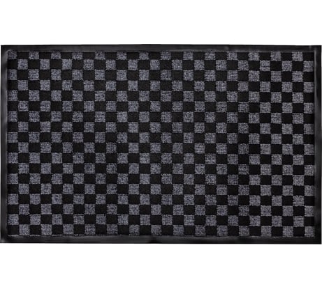 Влаговпитывающий придверный коврик ComeForte жаккард 90x150 см серый HP-218