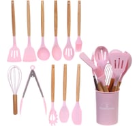 Набор кухонных принадлежностей Селфи 12шт Felicità розовый✦ 312-1047