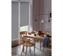 Рулонная штора для балконной двери Эскар Blackout LUX цвет графит 52x215 см 81745052215