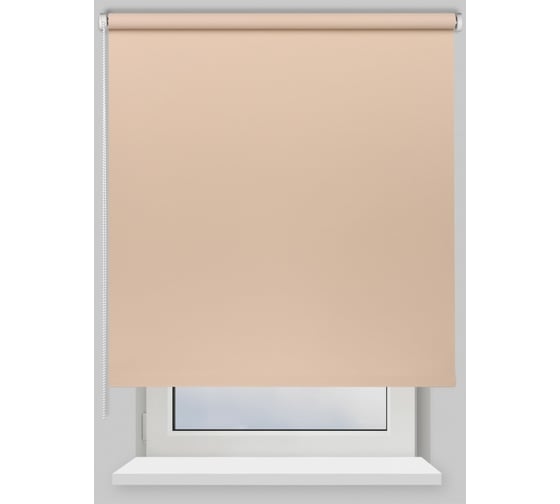 Рулонная штора PRAKTO Blackout Color 140x175 см какао 8311169