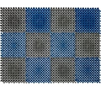 Щетинистое покрытие ComeForte модульная 42x56 см из 12-ти сегментов серо-синий СС000663