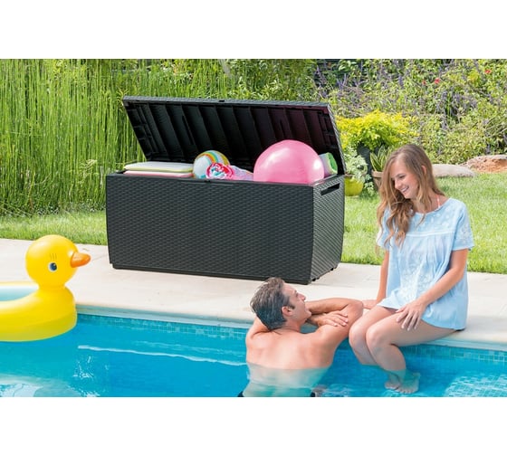 Сундук Keter Rattan Storage Capri 305L серый 230416