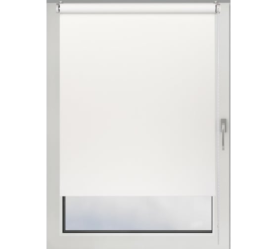 Рулонная штора PRAKTO Blackout Color 70x160 см белый 8310711