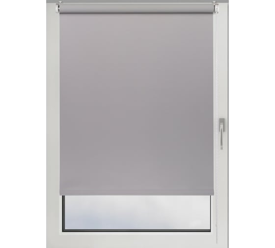Рулонная штора PRAKTO Blackout Color 90x160 см серый 8311381