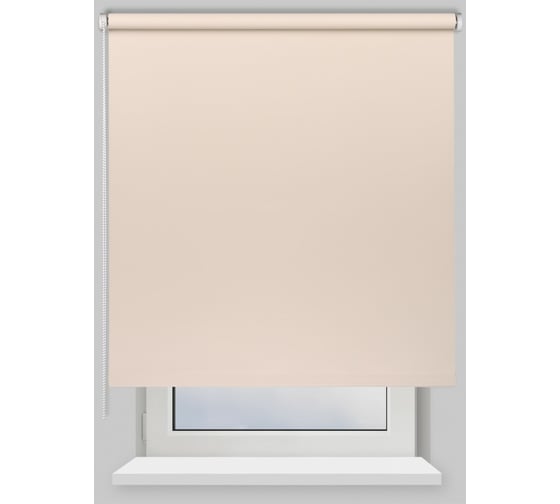 Рулонная штора PRAKTO Blackout Color 140x175 см бежевый 8311039