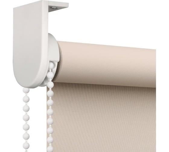 Рулонная штора PRAKTO Blackout Color 140x175 см бежевый 8311039