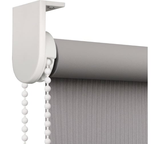 Рулонная штора PRAKTO Blackout Color 100x160 см серый 8311398