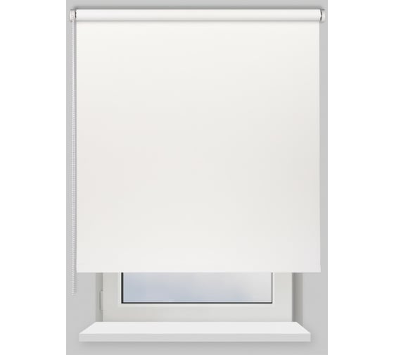 Рулонная штора PRAKTO Blackout Color 200x175 см белый 8310803