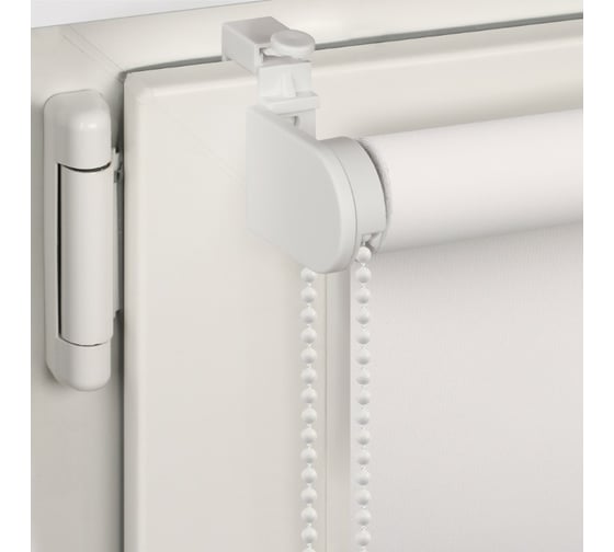 Рулонная штора PRAKTO Blackout Color 80x160 см белый 8310728