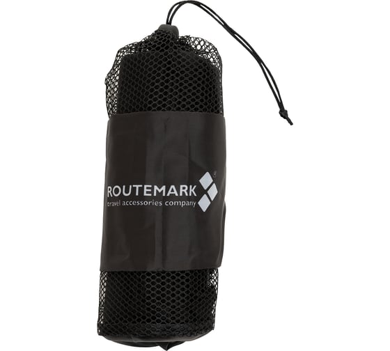 Пляжное полотенце ROUTEMARK MFT-010, микрофибра, черное MFT-010-чер