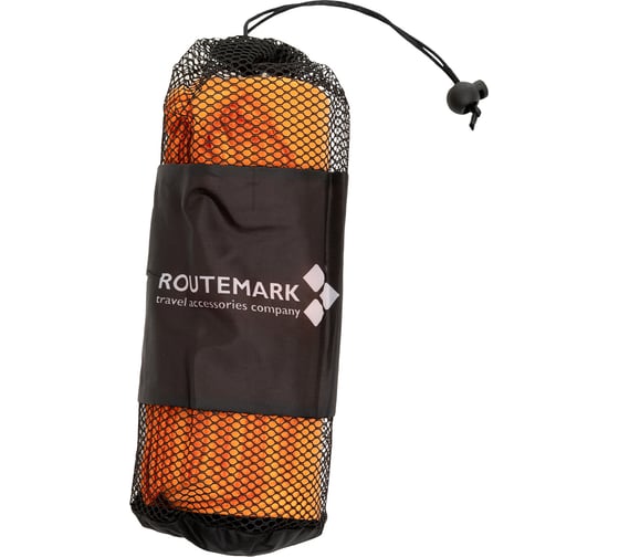 Пляжное полотенце ROUTEMARK MFT-010, микрофибра, оранжевое MFT-010-ор