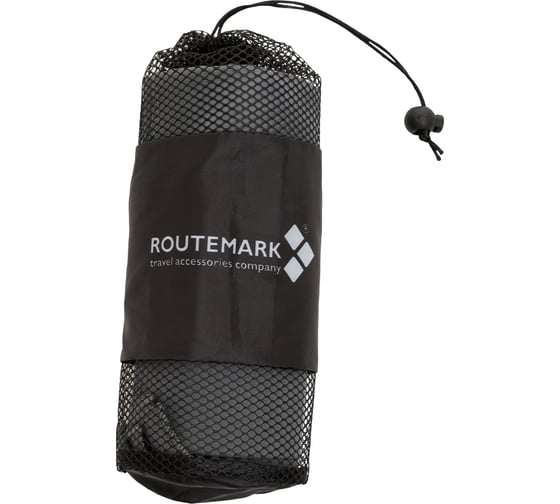 Пляжное полотенце ROUTEMARK MFT-010, микрофибра, серое MFT-010-серое