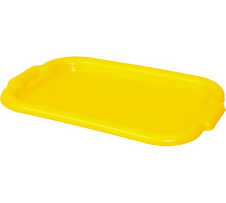 Поднос ПАО Завод Буревестник 394x274x24 мм, цвет желтый 76143