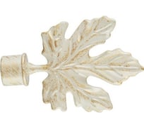 Наконечник DDA DIY Кленовый лист белое золото 16 мм 2 шт 66277