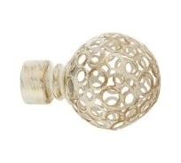 Наконечник Peora Ажур белое золото 16 мм 2 шт 67802