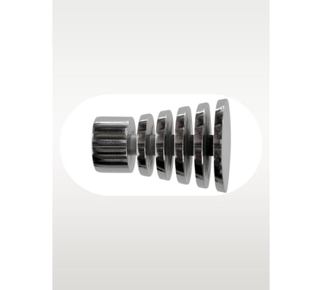 Наконечник Peora Спираль хром глянец 16 мм 2 шт 63895