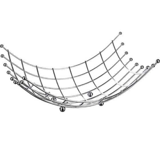 Корзина для фруктов VETTA 27,3x21x10,6 см, хромированная сталь 485-095 1