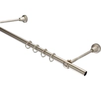 Одинарный карниз Peora 16 мм, в коробе, открытый кронштейн, сатин, 2.4 м 54420