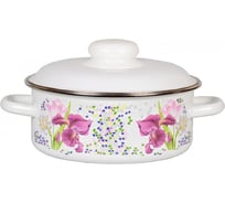 Кастрюля СТАЛЬЭМАЛЬ цилиндрическая, 3 л, мозаика белоснежная ПД8245