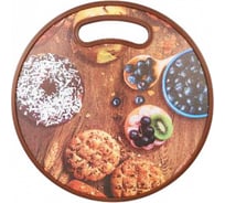 Разделочная доска Зефирное настроение размер 30x30 см ТП15858