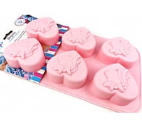 Силиконовая форма для выпечки Зефирное настроение Влюбленный единорог розовая ТП299