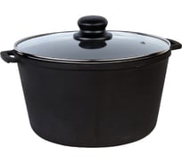 Чугунная кастрюля Maysternya 2 л со стеклянной крышкой T401C3