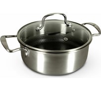 Кастрюля Pomi d'Oro 22 см с крышкой P-595602 Senza graffi