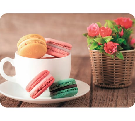 Сервировочная салфетка Рыжий кот PPM-01-M Макаруны 40x28 см, пластик 312340