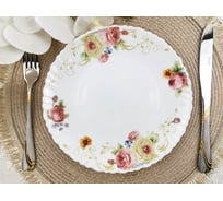 Обеденная тарелка BONAFFINI ЧАЙНАЯ РОЗА ТМ 21 см BON069-3 СП247