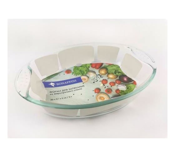 Форма для запекания BONAFFINI ТМ 30х21.3х6.3 см, 2 л BON015 ТП9659 1