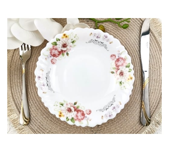 Суповая тарелка BONAFFINI ПИОН ТМ 19 см BON079-5 СП259 1