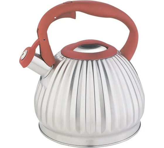 Чайник Alpenkok AK-527 из нержавеющей стали 3,0 л, со свистком 12 0R-00006968