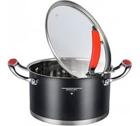 Кастрюля MercuryHaus Turno с крышкой 6 л 24x14 см ТП10072