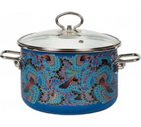 Кастрюля Vitrosse Rebeca эмаль, цилиндр 4.0 л ярко-синий 8SD205S ТП1094