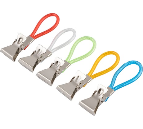 Набор прищепок для полотенец Рыжий кот Mollete-5R в наборе 5 шт нержавеющая сталь 985957