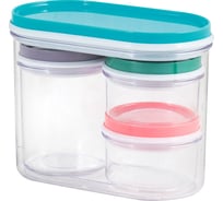 Универсальный набор банок для хранения Рыжий кот SB-1 4 шт пластик 00 3052