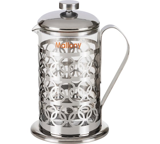 Чайник/кофейник Mallony Olimpia кофе-пресс T046-800ML сталь 950092 1